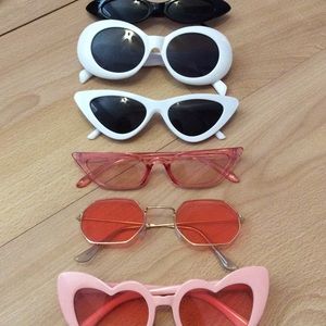 Lot of 6 Trendy Sunglasses